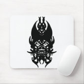 黒いピエロのマウスパッド マウスパッド (マウス)