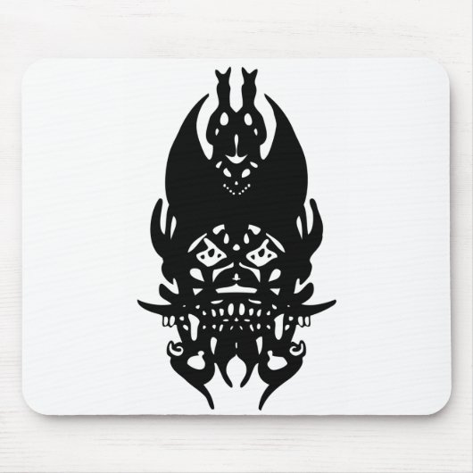 黒いピエロのマウスパッド マウスパッド (正面)