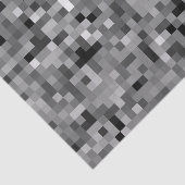 黒いピクセルモザイク 薄葉紙 (詳細)