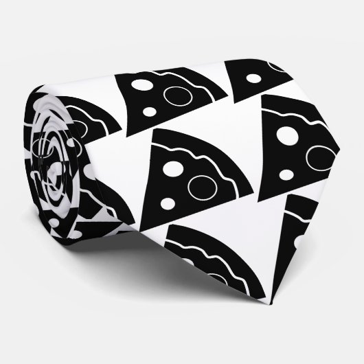 黒いピザ ネクタイ (ロール)