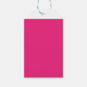 黒いピンクの背縁ど景 ギフトタグ (正面)