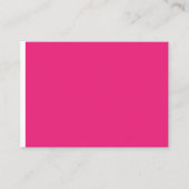 黒いピンク色の背景 プレイスカード (正面)