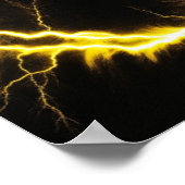 黒いファーテクスチャの帯電 ポスター (角)