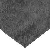 黒いファーパターン ショートテーブルランナー (コーナー)