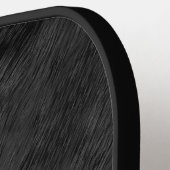 黒いファーパターン ピックルボールラケット (左詳細)