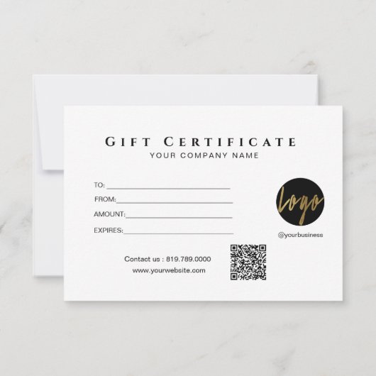 黒いフェイクギフト券の金ゴールドフレームの輝き (裏面)