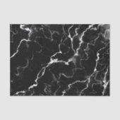 黒いフェイク大理石のテクスチャの外観 薄葉紙 (正面)