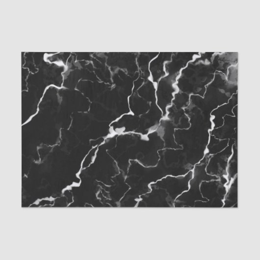 黒いフェイク大理石のテクスチャの外観 薄葉紙 (正面)