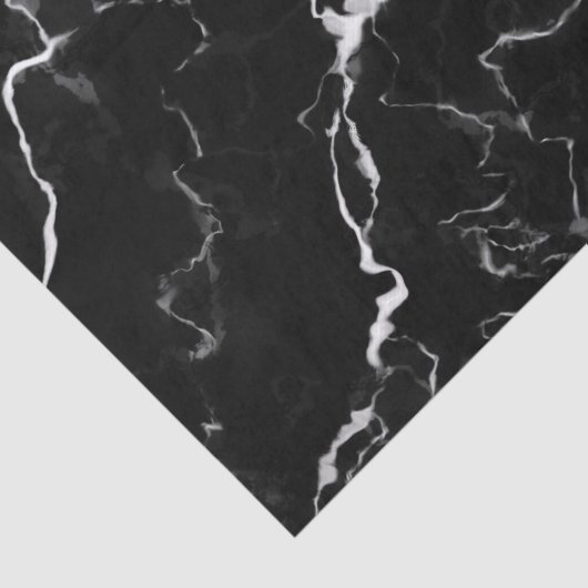 黒いフェイク大理石のテクスチャの外観 薄葉紙 (詳細)