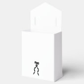 黒いフォーマルリボンエレガントな結婚式 フェイバーボックス (オープン)