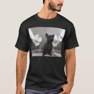 黒いフレンチ・ブルドッグ Tシャツ