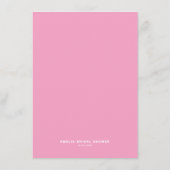 黒いフローラあなたの電話ブライダルシャワー エンクロージャーカード (裏面)