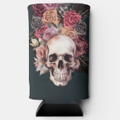 黒いフローラの死、ゴシックの誕生日 スリム缶クーラー (正面)