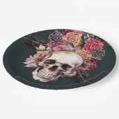 黒いフローラの死、ゴシックの誕生日 ペーパープレート (アングル)