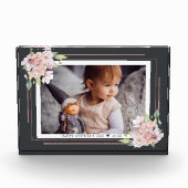 黒いフローラ |母の日の写真ブロック フォトブロック (正面)