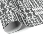 黒いブライダル結婚の ラッピングペーパー (ロールコーナー)