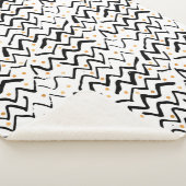 黒いブラシの打撃及びドット・パターン シェルパブランケット (3/4)