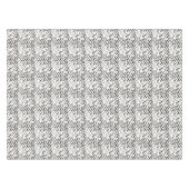 黒いブラシの打撃及びドット・パターン テーブルクロス (正面(横))