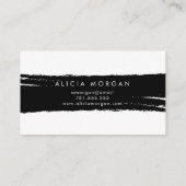 黒いブラシの打撃 名刺 (裏面)