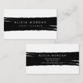 黒いブラシの打撃 名刺 (正面/裏面)