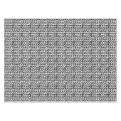 黒いブラシはパターンをなでます テーブルクロス (正面(横))