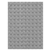 黒いブラシはパターンをなでます テーブルクロス (正面)