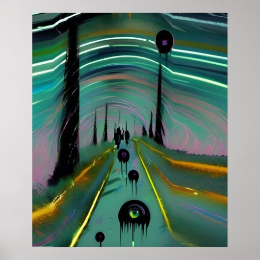 黒いブロブ ポスター (正面)