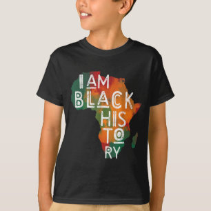 黒いプライドギフト私は黒い歴史アフリカンアメリ Tシャツ