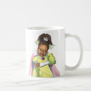 黒いプリンセス及びカエルの女の子のマグ コーヒーマグカップ