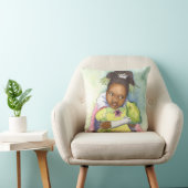 黒いプリンセス及びカエルの女の子の部屋の枕 クッション (椅子)