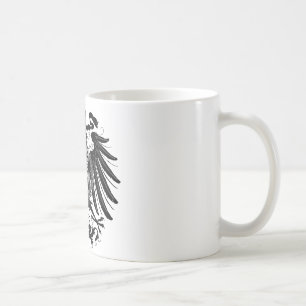 黒いプロイセンのワシ コーヒーマグカップ