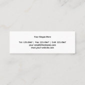 黒いプロ小型 スキニー名刺 (裏面)