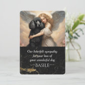 黒いプードルの死への哀悼 招待状 (スタンド正面)