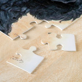 黒いプードル ジグソーパズル (側面)