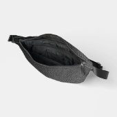 黒いヘビ革 ファニーパック (見開き)