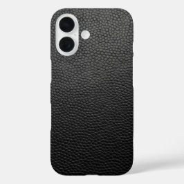 黒いヘビ革 iPhone 16ケース