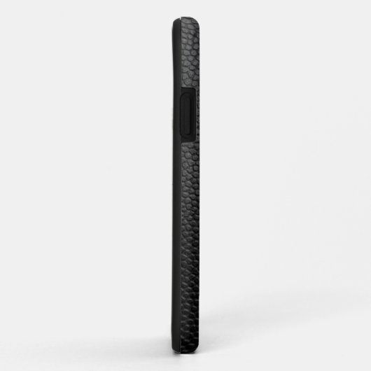 黒いヘビ革 Case-Mate iPhoneケース (裏面/右)