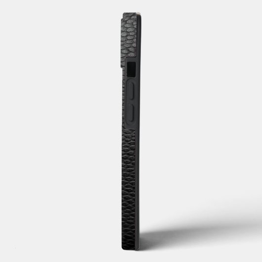 黒いヘビ革 Case-Mate iPhoneケース (裏面 / 左)