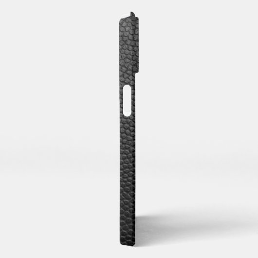 黒いヘビ革 iPhoneケース (右側面)