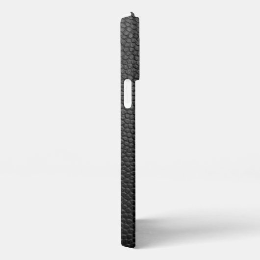 黒いヘビ革 iPhoneケース (右側面)