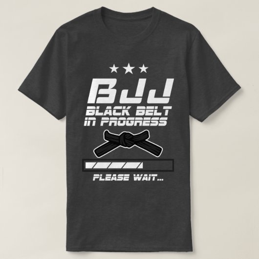 黒いベルトが進行中 Tシャツ (デザイン正面)