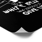 黒いベルトは白いベルトのテコンドー武術アート ポスター (角)