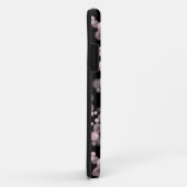 黒いベルフにピンクと白の真珠の散乱 Case-Mate iPhoneケース (裏面/右)