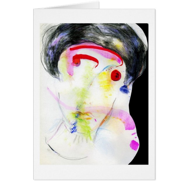 黒いベレー帽の女の子 (正面)