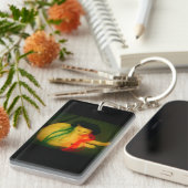 黒いベレー帽の子猫 キーホルダー (正面右)