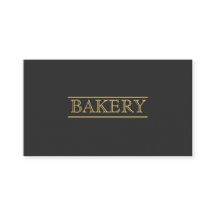 黒いベーカリーのモダンな専門のシンプルなビジネス