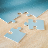 黒いペキンゲズブルーの渦巻き犬芸術 ジグソーパズル (側面)