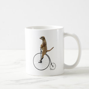 黒いペニーのFarthingのMeerkat コーヒーマグカップ