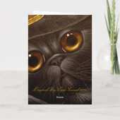 黒いペルシャ猫感謝祭カード シーズンカード (裏面)