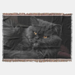 黒いペルシャ猫 スローブランケット